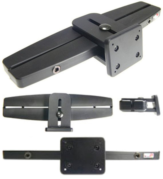 Uchwyt na zagłówek do samochodu | 811070 - Uniwersalna baza mocowania do zagłówka z rozstawem prętów: 95 mm - 211 mm
