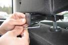 Uchwyt na zagłówek do samochodu | 811070 - Uniwersalna baza mocowania do zagłówka z rozstawem prętów: 95 mm - 211 mm