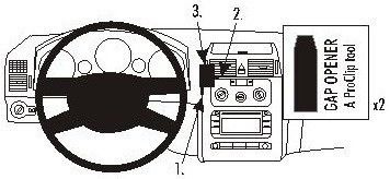 BRODIT ProClip uchwyt Volkswagen Touran 03-15