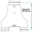 Uchwyt aktywny do tabletów w futerale o wymiarach: 140-195 mm (szer.), do 25 mm (grubość) 
