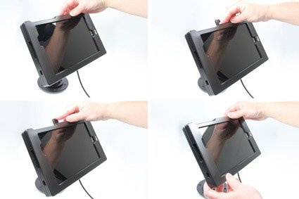 Brodit ochronna obudowa aktywna w wersji z adapterem Molex do profesjonalnego montażu do LG G Pad X 8.3 z systemem adaptacyjnym Active MultiMoveClip