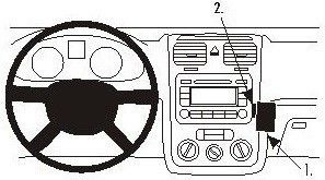 ProClip do Volkswagen Golf V 04-09