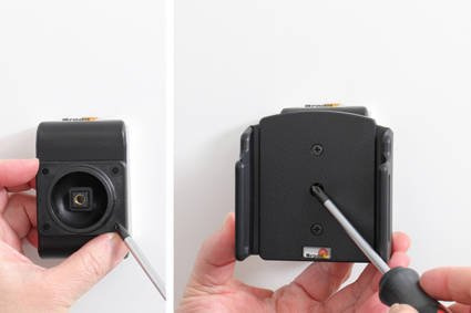 Uchwyt uniwersalny regulowany do Apple iPhone 12 Pro bez futerału oraz w futerale lub etui o wymiarach: 70-83 mm (szer.), 6-10 mm (grubość).