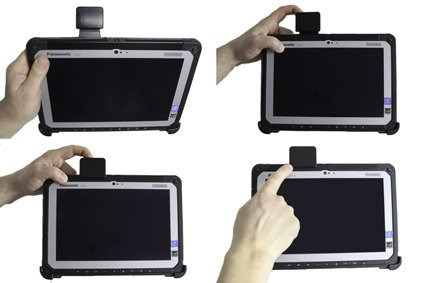 Uchwyt do Panasonic Toughpad FZ-A2 z blokadą sprężynową