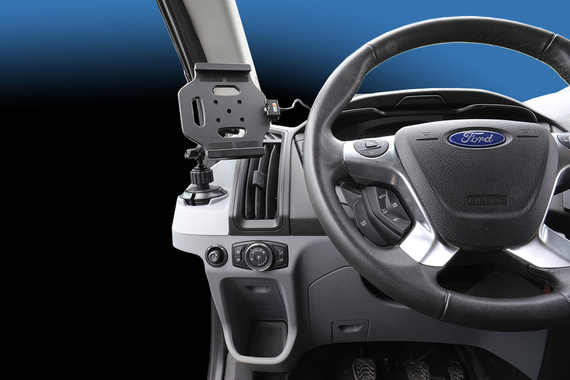 Uchwyt samochodowy na kubek Car Cup do tabletów Brodit | Baza montażowa z ramieniem 160 mm oraz regulacją 360° w miejscu na kubek