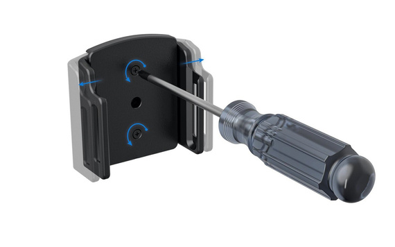 Uchwyt uniwersalny regulowany do Apple iPhone 15 Pro bez futerału oraz w futerale lub etui o wymiarach: 70-83 mm (szer.), 6-10 mm (grubość).