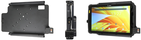 Uchwyt do Zebra ET40 / ET 45 10" USB-C 3.1 z otworami AMPS VESA 75 oraz blokadą kluczykową do urządzenia z oryginalnym futerałem Rugged Boot.