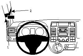 ProClip do Volkswagen Caravelle 10-15