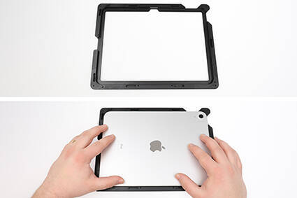 ModTek™ Hard Case Obudowa aktywna do Apple iPad 10th Gen (A2696, A2757, A2777) przetestowana na upadek z wysokości 1,8 m.