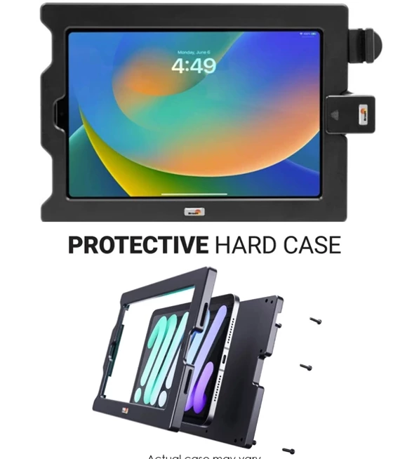 ModTek™ Hard Case Obudowa aktywna do Apple iPad Mini 6th Gen (A2567, A2568, A2569) przetestowana na upadek z wysokości 1,8 m.