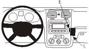 ProClip do Volkswagen Eos 07-15