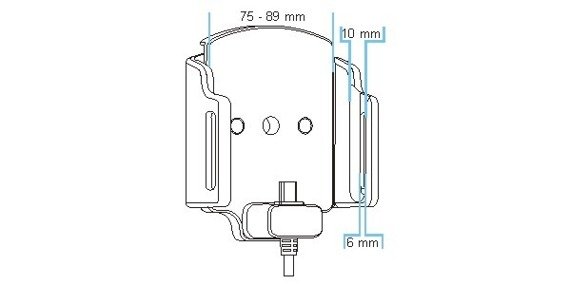 Uchwyt USB-C do Nothing Phone 1 obsługujący AndroidAuto