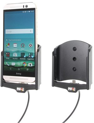 Uchwyt do HTC One M9 z wbudowaną ładowarką samochodową do instalacji na stałe