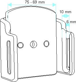 Uchwyt regulowany do Samsung Galaxy Note 20 Ultra w grubszym futerale.