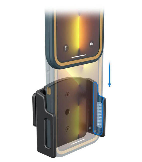 Uchwyt samochodowy do Xiaomi 13 w futerale o wymiarach: 75-89 mm (szerokość), 9-13 mm (grubość)
